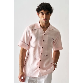 11 : 11 - Hand Embroidered Unisex Linen Shirt