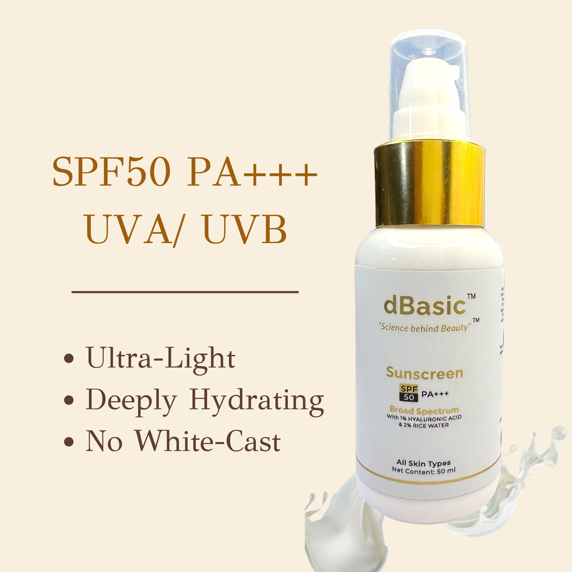 dBasic SPF 50 PA+++ with Shea Butter-4