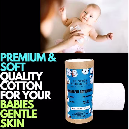 Genesis Surgicals Absorbent Pure Cotton Wool Roll for Baby care | Toner application | Very Soft Cott-2