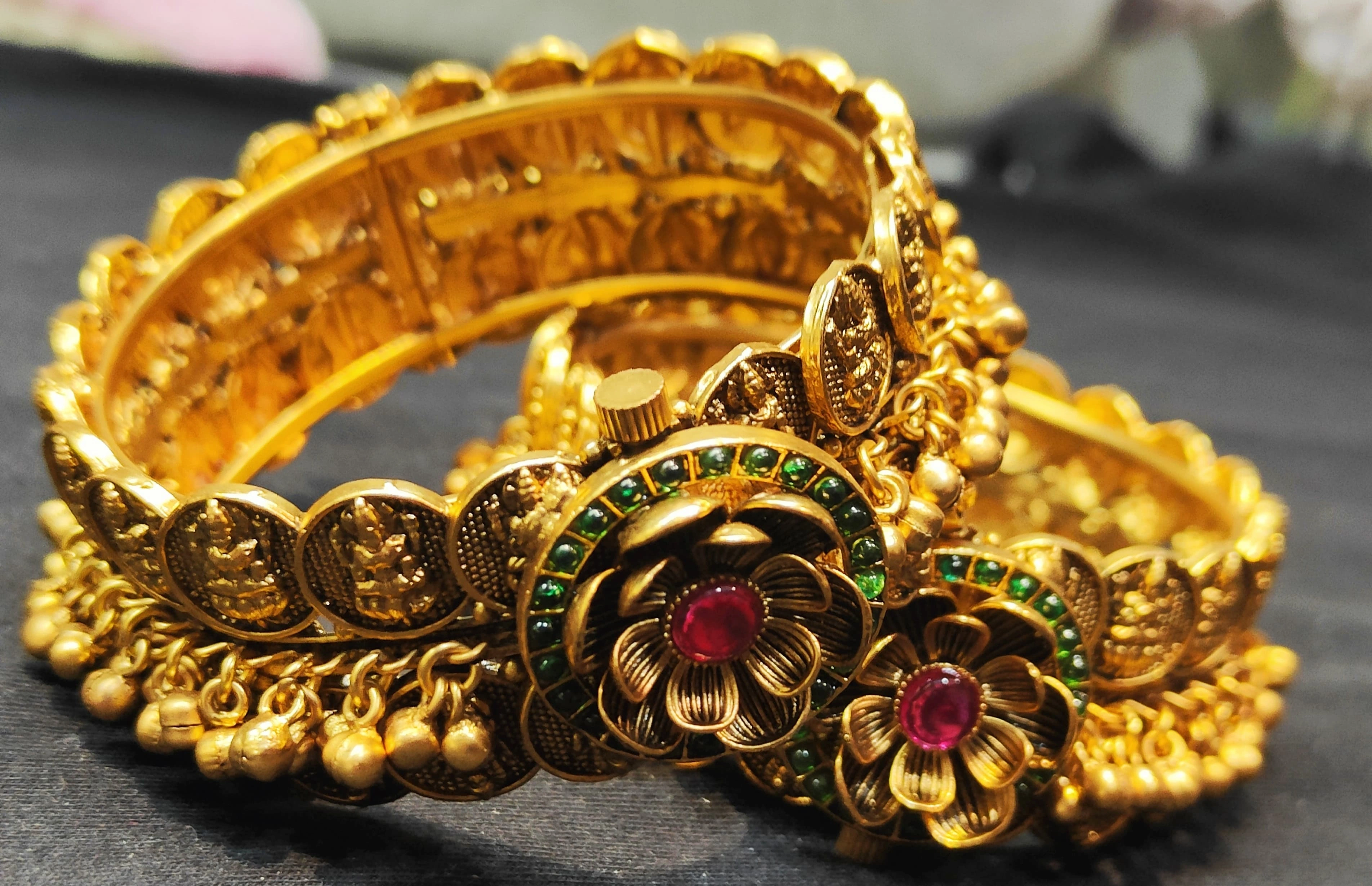 Handmade KUNDAN BANGLES-12500530