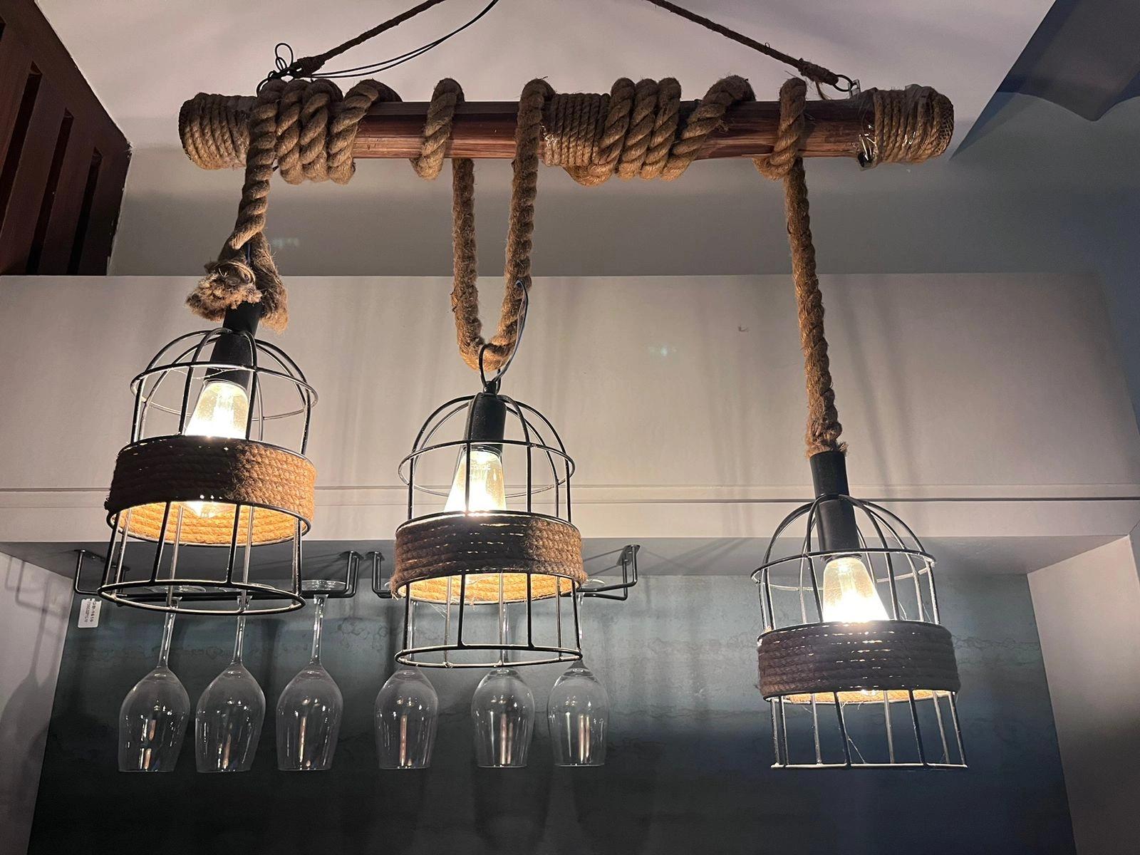 Rustic &amp; Elegant Vibes Rope Chandelier-12501832