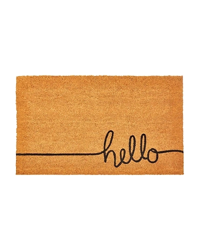 COIR MAT WITH HELLO PRINT-12397308
