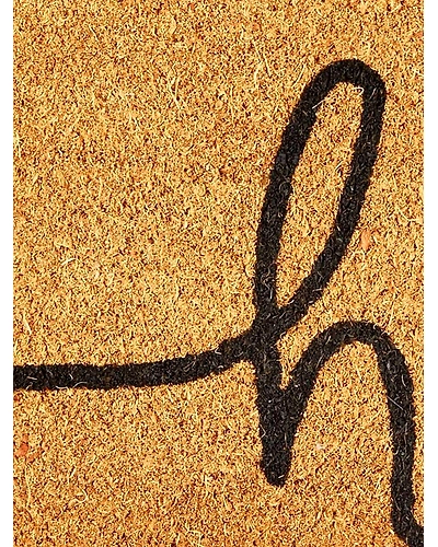 COIR MAT WITH HELLO PRINT-1
