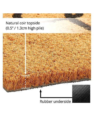 COIR MAT WITH HELLO PRINT-2