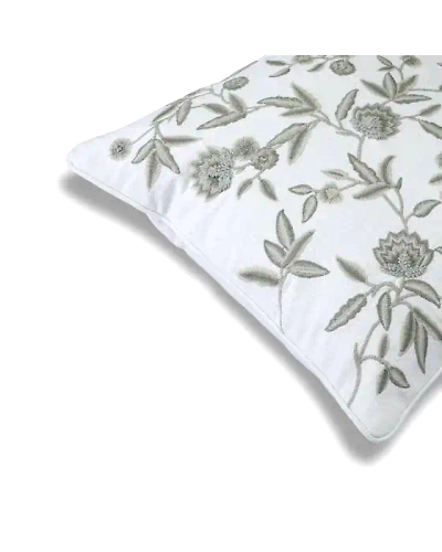Cotton Ivory Green Cushion Cover-1