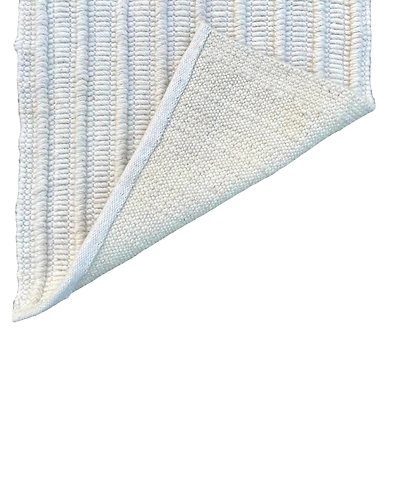 WHITE POLYSTER HAND MADE RUGS-2