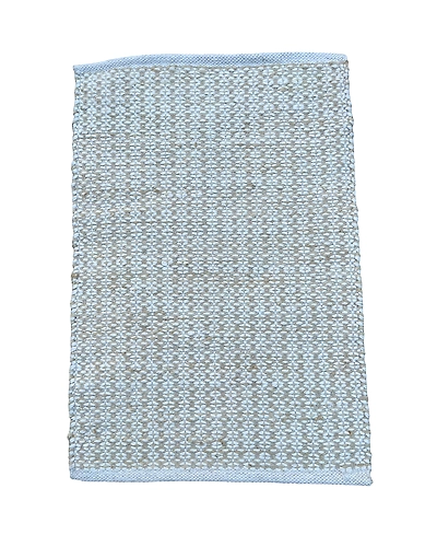 WHITE AND BROWN POLYSTER RUGS-12419884