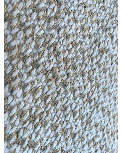 WHITE AND BROWN POLYSTER RUGS-2