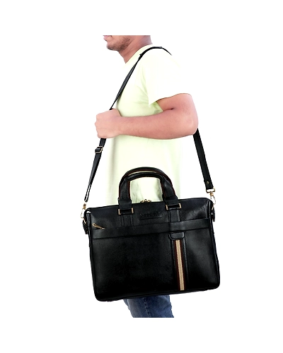 Premium Leather Sibia LANSY(LOB2-0002) Laptop Bag-4