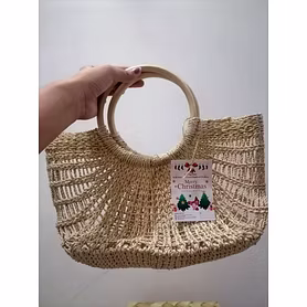 Abaca seethrough handbag