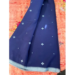Jamdani motif handloom cotton fabric