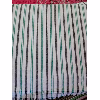 Handloom cotton stripes fabric-1