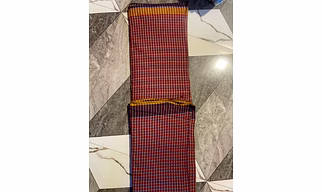 Handloom checks and stripes premium luxury cotton fabric