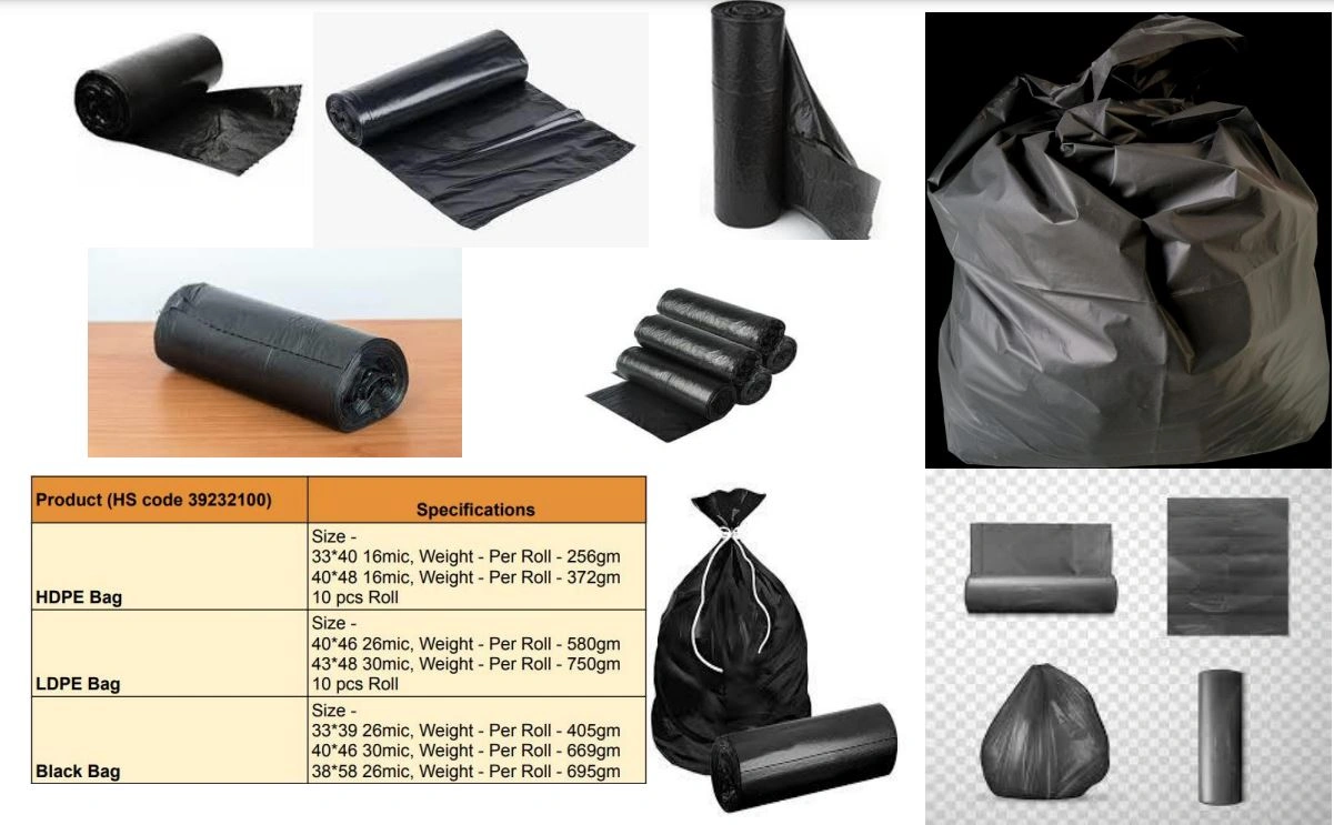 HDPE and LDPE Garbage Bags-3