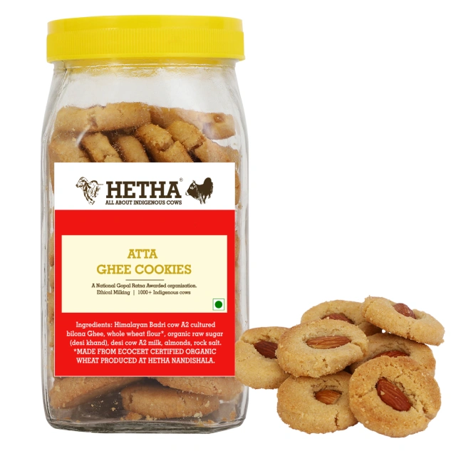 Atta Ghee Cookies / Whole Wheat Cookies with Ghee-Het1080