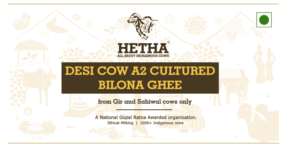 Desi Cow A2 cultured Bilona Ghee / A2 Ghee-500 ml-1