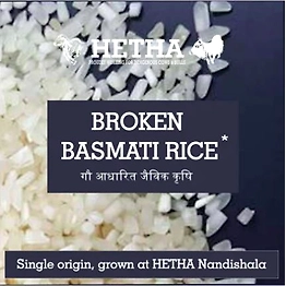 Hetha Broken Basmati Rice - from Certified Organic Paddy