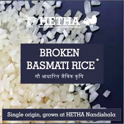 broken basmati rice - from certified organic paddy