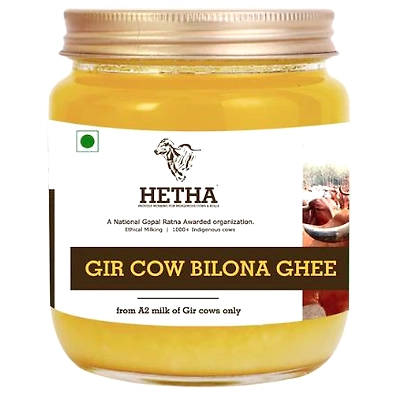 Hetha Gir Cow A2 cultured Bilona Ghee / A2 Ghee