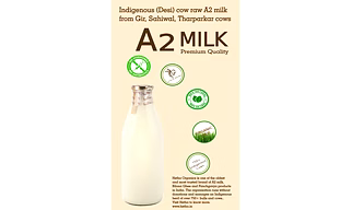 Fresh Raw Cruelty Free Desi Cow A2 Milk (in Delhi NCR only)