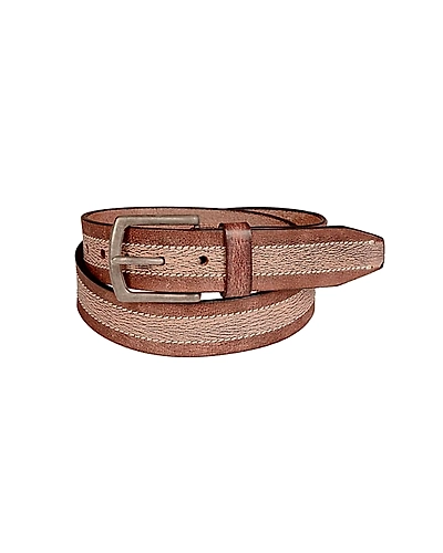 Leather Belt (Made of Buff Grain Leather)-4