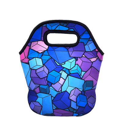 neoprene insulated lunch bag for office & school | reusable, waterproof & washable | unisex tiffin tote (made in india)