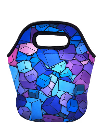 Neoprene Insulated Lunch Bag for Office &amp; School | Reusable, Waterproof &amp; Washable | Unisex Tiffin Tote (Made in India)-12730979