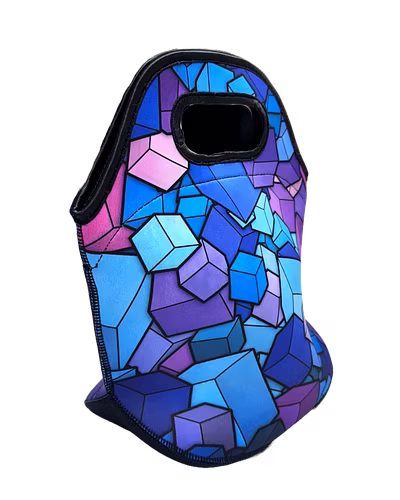 Neoprene Insulated Lunch Bag for Office &amp; School | Reusable, Waterproof &amp; Washable | Unisex Tiffin Tote (Made in India)-1