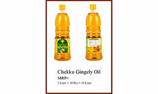RKS CHAKRA GINGELLY OIL 1 LITER (AGMARK) SESAME OIL