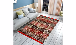 Red Black Acrylic Carpet