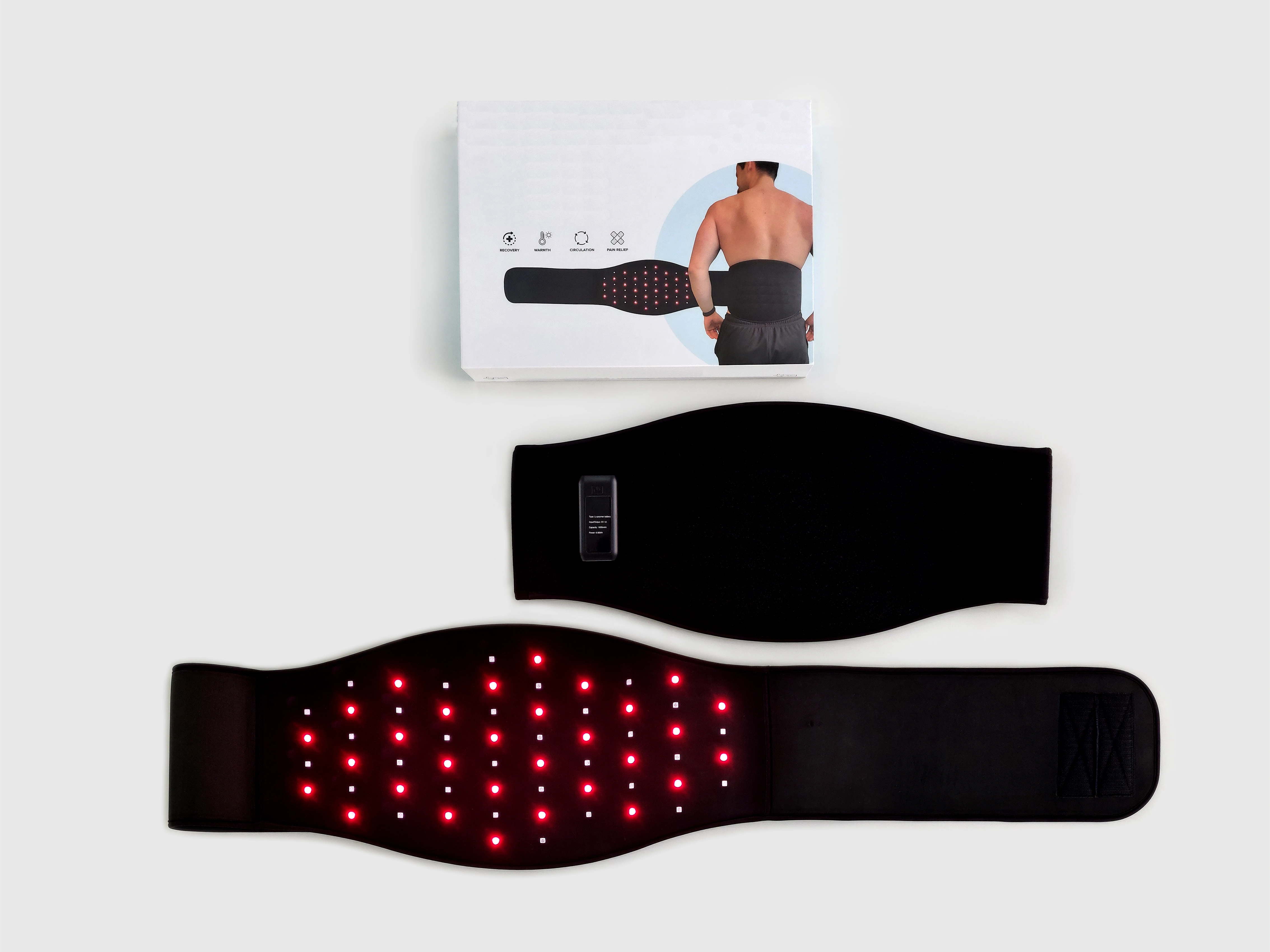 LED Red Infrared Light Therapy Pain Relief Waist Wrap-12420414