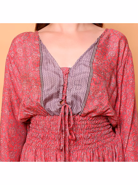 Brazeal Studio Coral Pink Boho Maxi Dress All Size Available Global Buyer Importer-4