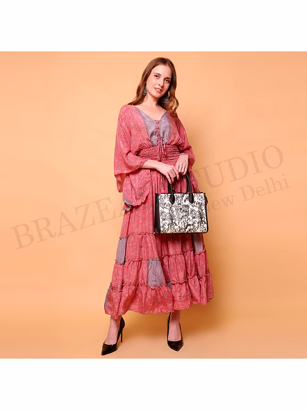Brazeal Studio Coral Pink Boho Maxi Dress All Size Available Global Buyer Importer-6