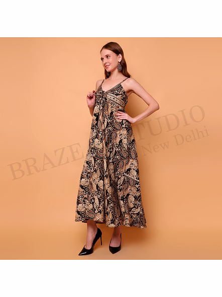 Brazeal Studio Black Fringe Party Dress For Women | Cocktail &amp; Evening Wear | All Size Available | Global Buyer Importer-2