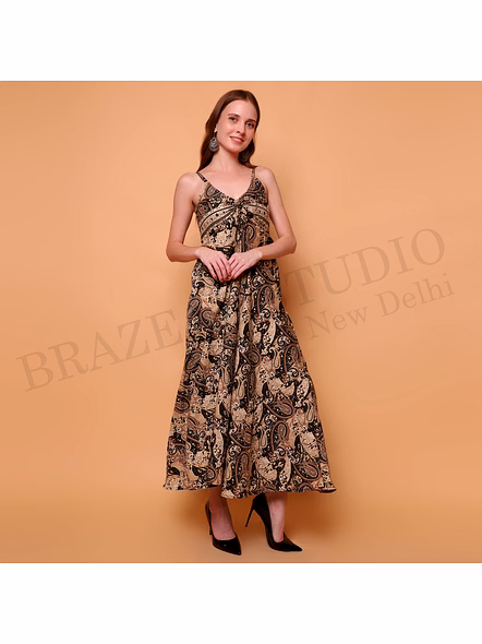 Brazeal Studio Black Fringe Party Dress For Women | Cocktail &amp; Evening Wear | All Size Available | Global Buyer Importer-3