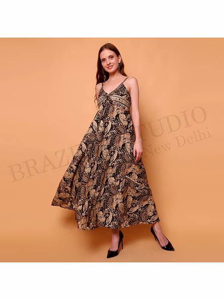 Brazeal Studio Black Fringe Party Dress For Women | Cocktail &amp; Evening Wear | All Size Available | Global Buyer Importer-5