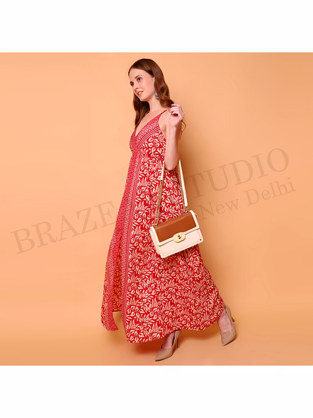 Brazeal Studio Red Printed Maxi Dress All Size Available Global Buyer Importer Dresses-6