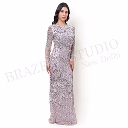 brazeal studio, dresse, lavender / light purple, women’s maxi gown / evening dress