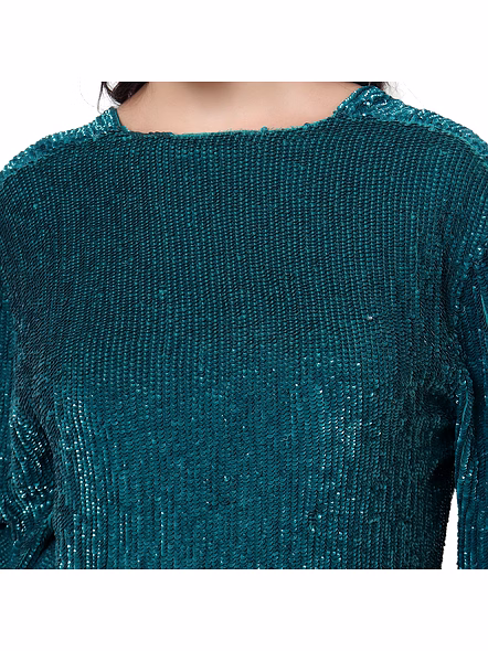 Brazeal Studio, Dresse, Emerald Green, Women’s Party Mini Dress, Shimmer Textured Fabric With Soft Lining-4