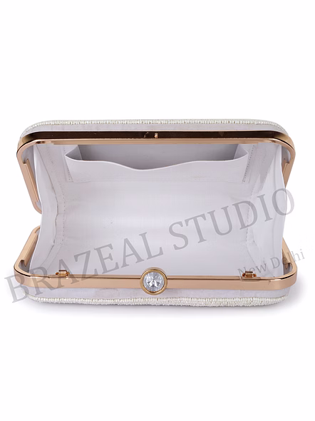 Floral Print Chain Clutch - Small Rectangular Clutch With Multicolor Floral Print And Chain Strap-12