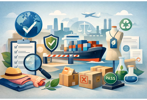 Export compliance checklist for fashion and handicraft importers ensuring safety, ethics, and global