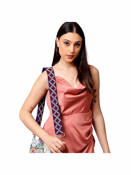 Designer Ladies Guitar Strap Handmade Clear Seed Beads Embroidered Mobile Phone Strap Summer Autumn Spring Winter-Bag1004