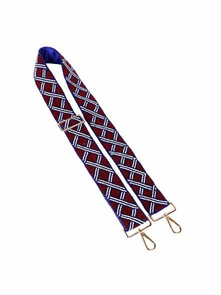 Designer Ladies Beaded Guitar Strap Handmade Mobile Phone Strap Single Seed Bead Summer Winter Game Day Clear Bag-Bag1005