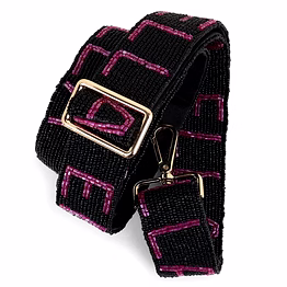 handmade women luxury trendy purse mobile pouch shoulder cross body adjustable beaded straps customized wholesale geometric