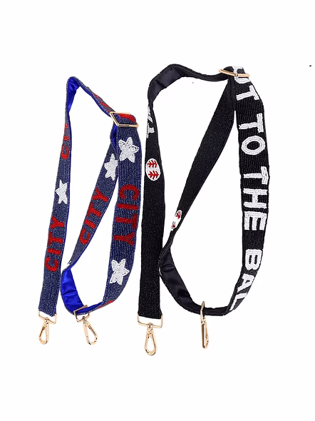 Designer Ladies Handmade Beaded Purse Strap Seed Bead Embroidery Fashionable Summer Single Strap Clear