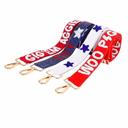handmade designer ladies seed bead guitar strap beaded mobile phone strap for game day fashion embroidery clear bag
