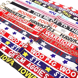 handmade designer ladies beaded mobile phone strap seed bead guitar strap game day strap clear bag strap summer