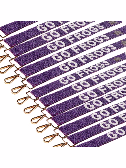 Handmade Designer Ladies Beaded Handbag Clutch Strap Seed Bead Game Day Eco Friendly Custom Color Detachable Clear