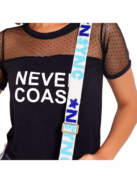 Handmade Designer Ladies Beaded Mobile Phone Strap Seed Bead Guitar Strap Game Day Strap Clear Bag Strap Wholesale-Bag1046