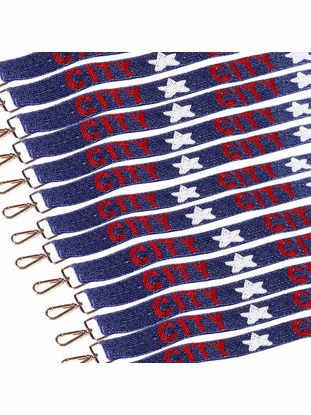 Handmade Designer Ladies Beaded Mobile Phone Strap Seed Bead Guitar Strap Game Day Strap Clear Bag Strap Wholesale-Bag1059